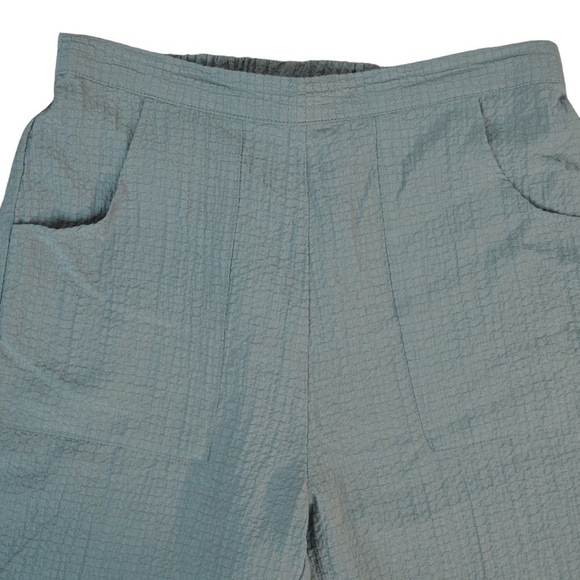 HABITAT Style 20690 Pucker Cotton Pull On Pants, Gray/Moss - Size Small Petite - Picture 2 of 9